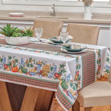 Imagem de Toalha de Mesa Vilela em Oxford Retangular 2,10m x 1,40m 100% Poliéste