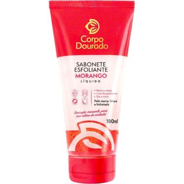 Imagem de Corpo Dourado - Sabonete Esfoliante Líquido Rosto E Corpo Morango 180ml