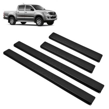 Imagem de Soleira Aluminio Preta Brasikar Hilux Dupla 2008