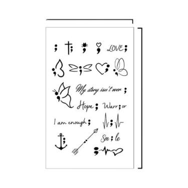Imagem de Adesivos De Tatuagem Temporária À Prova d'Água Para Mulheres Com Padrõ