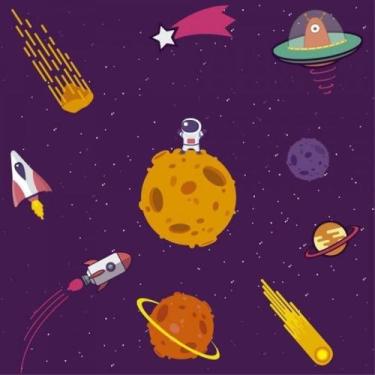 Imagem de Papel De Parede Infantil Universo - Drop de Casa