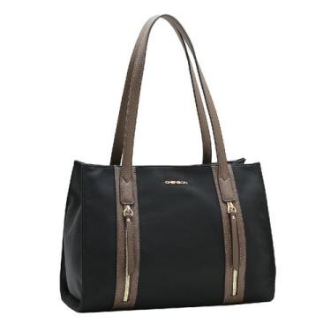 Imagem de Bolsa Feminina Chenson Microfibra Alça Ombro Média, Preto cg85450