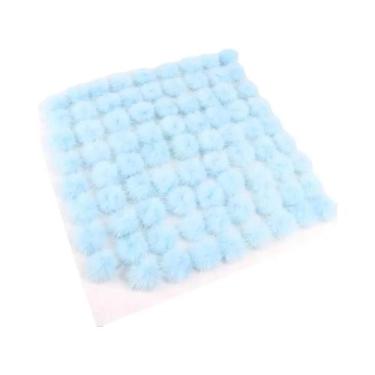 Imagem de Bolas De Pompom De Pele De Mink 25mm 30mm 40mm Para Costurar Em Chavei