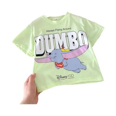 Imagem de Camiseta Infantil De Algodão Com Desenhos Animados, Manga Curta, Gola 