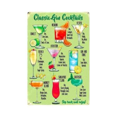 Imagem de Placa De Metal Vintage Prosecco: Decoração Para Pub E Bar, Arte De Par