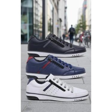 Imagem de Kit 3 Pares Sapatênis Masculino Casual Confortável - Congratulations S