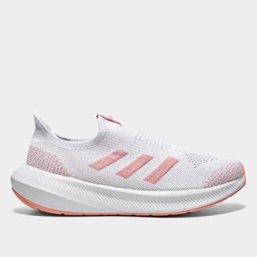Imagem de Tênis Feminino Adidas Lite Flow, Branco, Rosa, 38