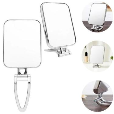 Imagem de Espelho de Mão e Mesa Retangular Dobrável Zoom Maquiagem - Rio Tijucas