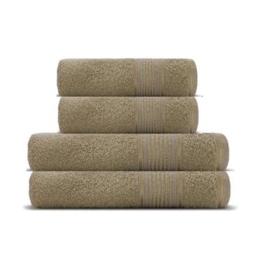 Imagem de Kit Toalha De Banho 4 Pçs Incluindo 2 Banho E 2 Rosto Appel, Madeira