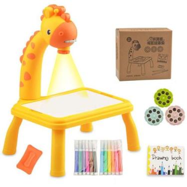 Imagem de Brinquedo de desenho artístico com projetor LED para crianças com músi