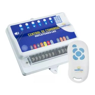 Imagem de Central De Comando Led Piscina Brustec Com Auxiliar E Timer