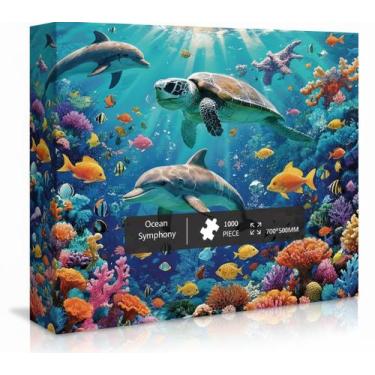 Imagem de Quebra-cabeça Tomzio Série Litoral 1000 Peças para Adultos