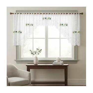 Imagem de Cortina Bando Renda Cascata Cozinha Costela Adão 3,15x0,95 - Beija Flo