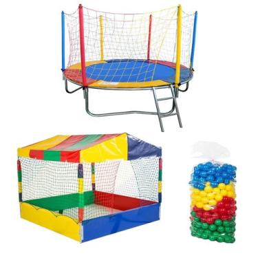 Imagem de Cama Elástica Pula Pula 2,30m + Piscina de Bolinhas 1,50m + 500 Bolinh