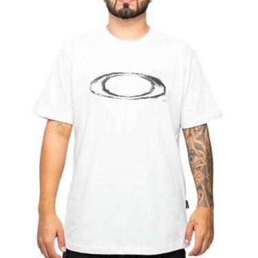 Imagem de Camiseta Oakley Ellipse Dusty SM26 Masculina White, GG, Branco