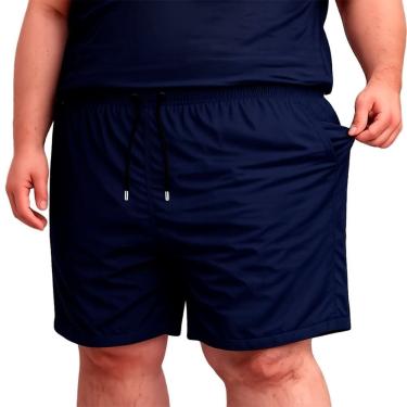 Imagem de Short Tactel Elastano Plus Size Bermuda Academia Extra Grande G1 ao G5 Masculina Elastico Cintura