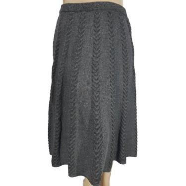 Imagem de Saia Feminina Tricot Links Wan - Katlen Tricot, Grafite, Único