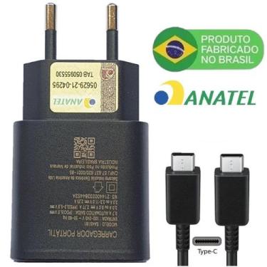 Imagem de Carregador Marca Plus Para Samsung 25w Turbo S22 S21 S20 Plus Ultra, P