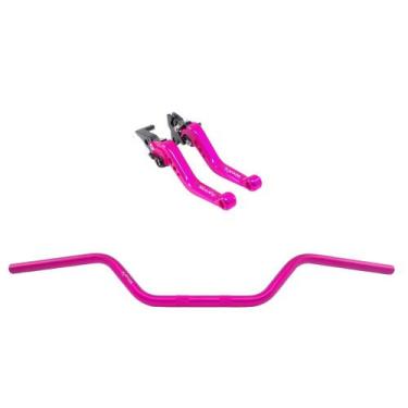 Imagem de Kit Manete Guidão Esportivo Titan Fan Start Cargo - Stark Race, Pink