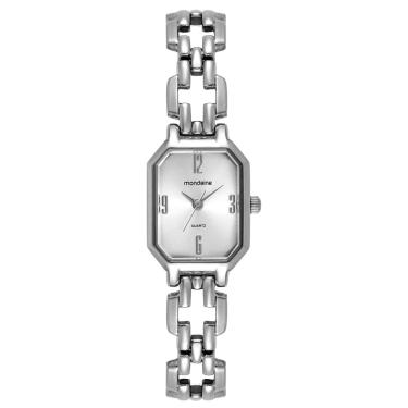 Imagem de Relógio MONDAINE retangular corrente prateado 32975L0MVNM2