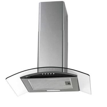 Imagem de Coifa de Parede Fit 60 Cm Com Vidro Fischer, Preto, 110V