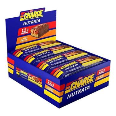Imagem de Barra Proteica Nutrata Charge Bar Caixa com 12 Unidades (540g) - Sabor