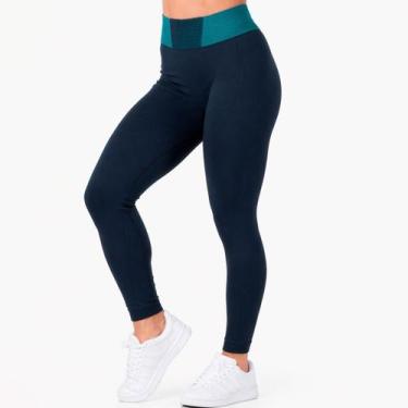 Imagem de Calça Legging Selene Sem Costura Cintura Alta Academia Fitness Confort
