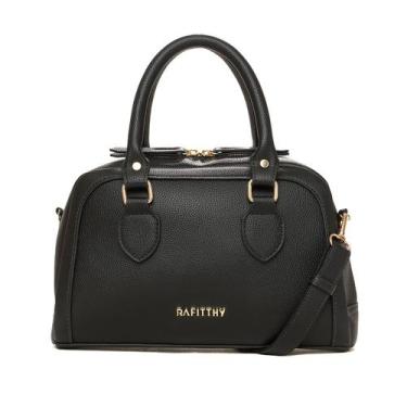 Imagem de Bolsa Feminina Rafitthy Estruturada Média Preto, Preto, Único