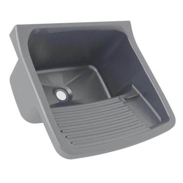 Imagem de Tanque Plástico Para Lavar Roupa 22 Litros Prata - Tq0-scpra - Astra