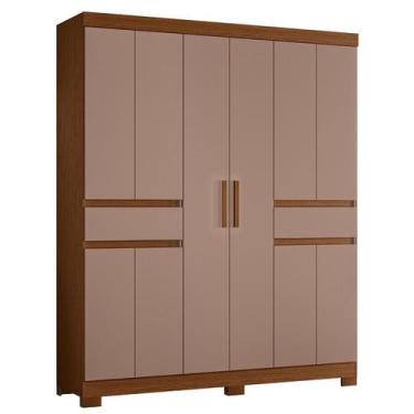 Imagem de Guarda Roupa Olimpia 10 Portas e 2 Gavetas Quarto 163 cm - Albatroz, N