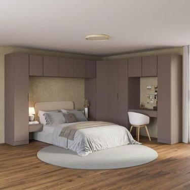 Imagem de Guarda-roupa Modulado de Canto Obliquo 11 Peças com 12 Portas Orion Ca