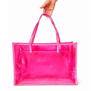 Imagem de Bolsa de Verão Transparente Resistente com Zíper e Necessaire - Top Of