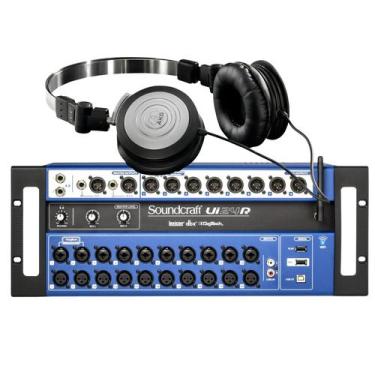 Imagem de Kit Misturador UI24 Soundcraft Fone de Ouvido AKG K414p - JBL