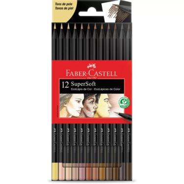 Imagem de Lápis de cor SuperSoft EcoLápis Tons de pele Faber Castell com 12 core