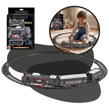 Imagem de Trem De Brinquedo Ferrorama Classic Train Locomotiva E Vagões Elétrico