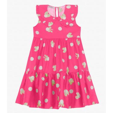 Imagem de Vestido Infantil em Popeline Trick Nick Rosa