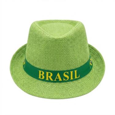 Imagem de Chapéu Malandrinho Redondo Fita Brasil Verde - Senhor Preço