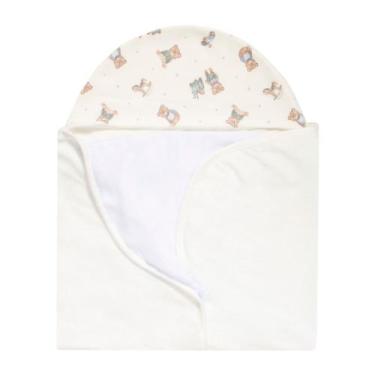 Imagem de Toalha Com Capuz Bebê Menino Ursos/Brinquedos Mini &amp Co - Mini & Co