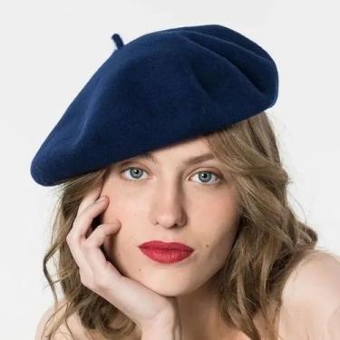 Imagem de Boina Francesa Clássica Chapéu Gorro Retrô Vintage Elegante - Modas Fa