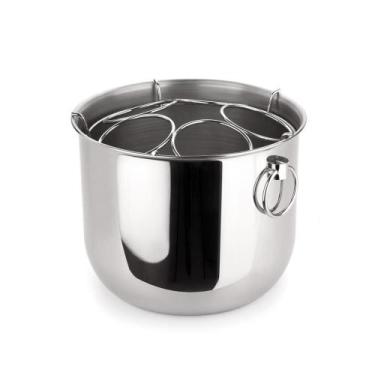 Imagem de Champanheira em aço inox Forma 12 litros com alça: Elegância e grande 