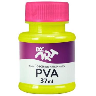 Imagem de Tinta PVA Fosca 37ML Amarelo Limao DAC