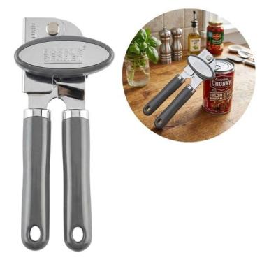 Imagem de Abridor de Latas Manual Manivela Universal Prático Cozinha - Baker's S