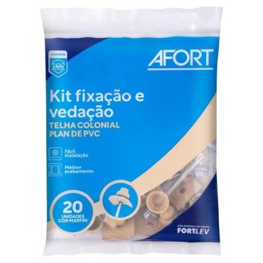 Imagem de Kit Fixação e Vedação para Telha PVC Plan Bege Afort