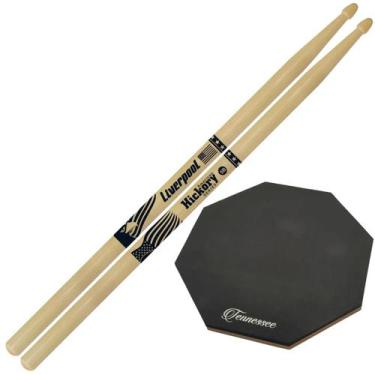 Imagem de Baquetas Liverpool 2B 5A 5B 7A American Hickory Profissional Kit Par B