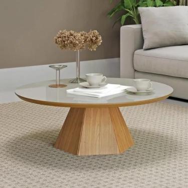 Imagem de Mesa de Centro Hexagonal 90cm x 90cm x 33cm Marrom - Dalla Costa