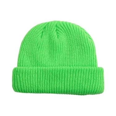 Imagem de Gorro Unissex De Malha Canelada Estilo Pescador Marinheiro Curto Para 