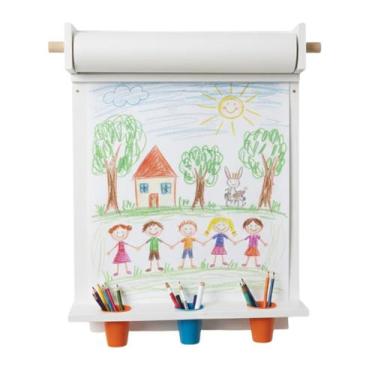 Imagem de Lousa Infantil Branca Painel Educativo para Crianças Desenho e Pintura