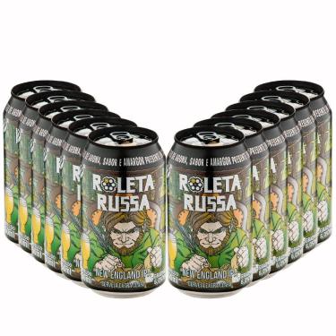 Imagem de Pack 12 Cervejas Roleta Russa New England ipa Lata 350ml