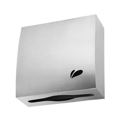 Imagem de Dispenser Porta Papel Toalha Interfolha 2 ou 3 Dobras P/Banheiro Noble - Aço Inox 430 Escovado - Biovis