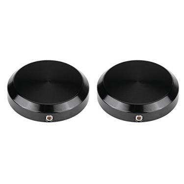 Imagem de Tampas de Eixo de Cobertura de Garfo Frontal de Billet Preto CNC Motocicleta para Vitória Cross Country Highball (2 peças)